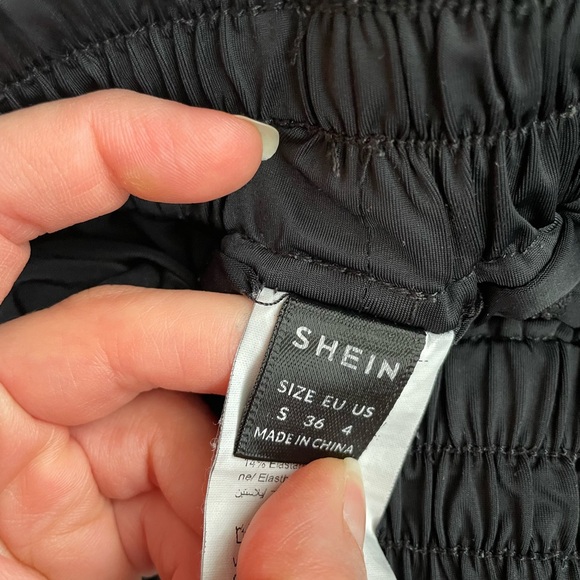 SHEIN Black Butterfly Athletic Shorts - Picture 3 of 5